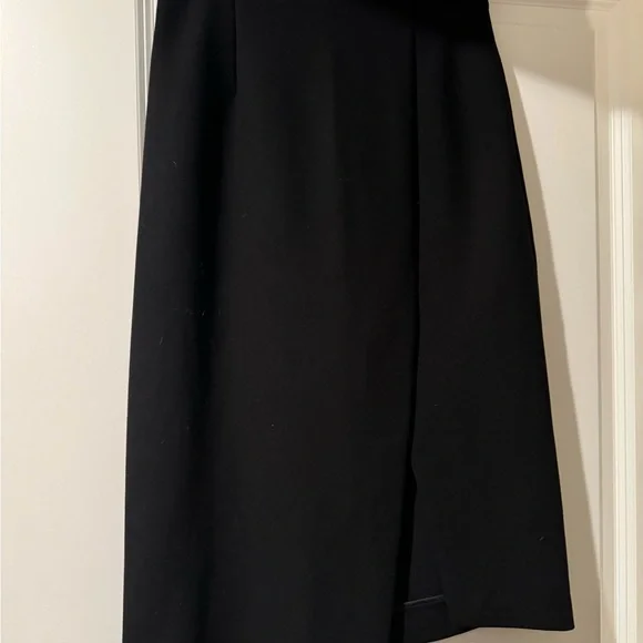 Maje - Black - Business Formal Midi Skirt with slit - Picture 3 of 4